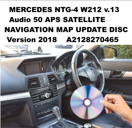 Map update for Mercedes Benz NTG4 212 v13 AUDIO 50 APS satellite navigation DVD